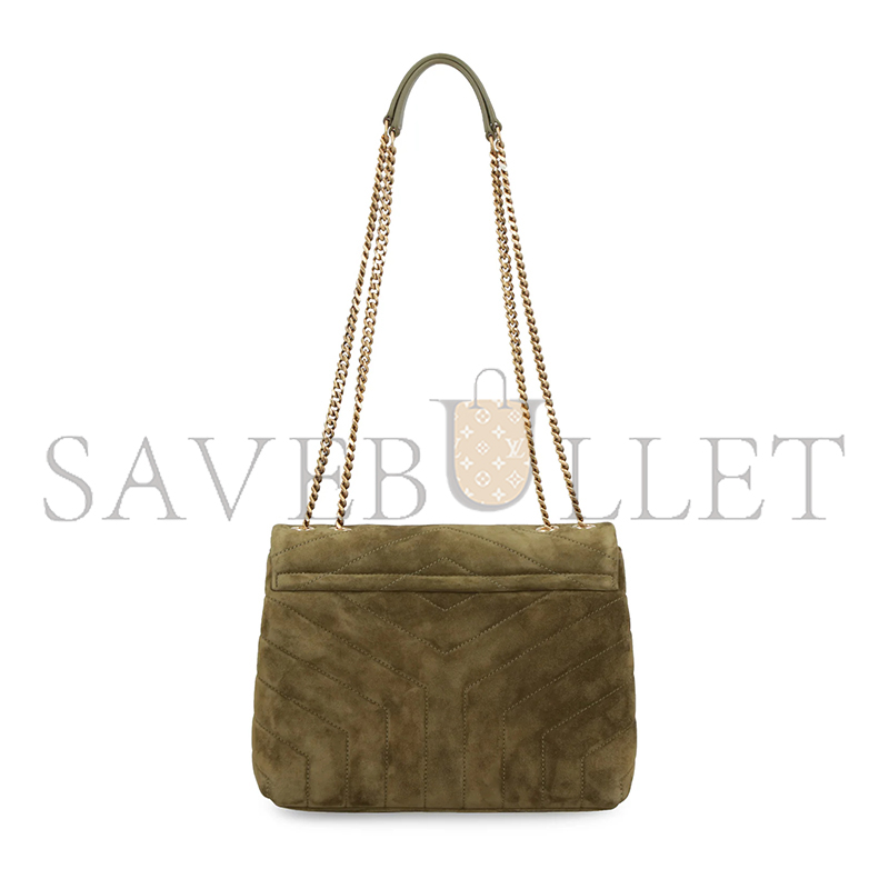 YSL LOULOU SMALL IN QUILTED SUEDE 4946991U8673206 (23*17*9cm)