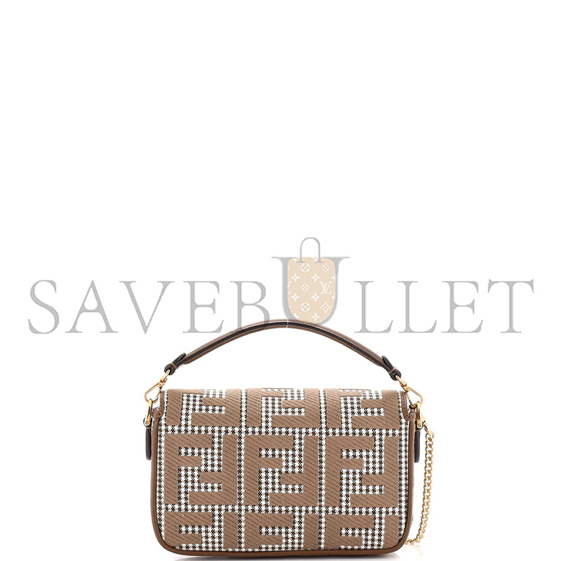 FENDI BAGUETTE NM BAG ZUCCA HOUNDSTOOTH WOOL MINI (19*11*5cm) 