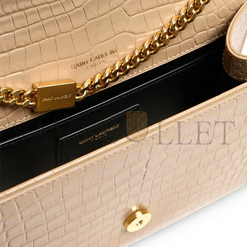 YSL KATE SMALL TASSEL IN CROCODILE-EMBOSSED LEATHER 474366DND0J2721 (20*12.5*5cm)