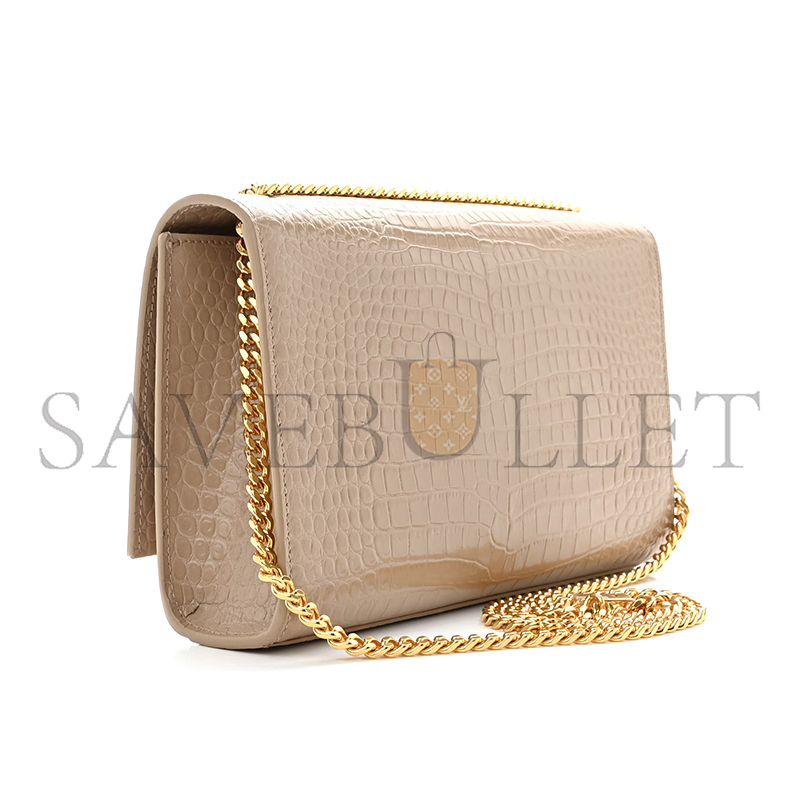 YSL KATE MEDIUM TASSEL IN CROCODILE-EMBOSSED LEATHER 354119DND0J2721 (24*14.5*5.5cm)