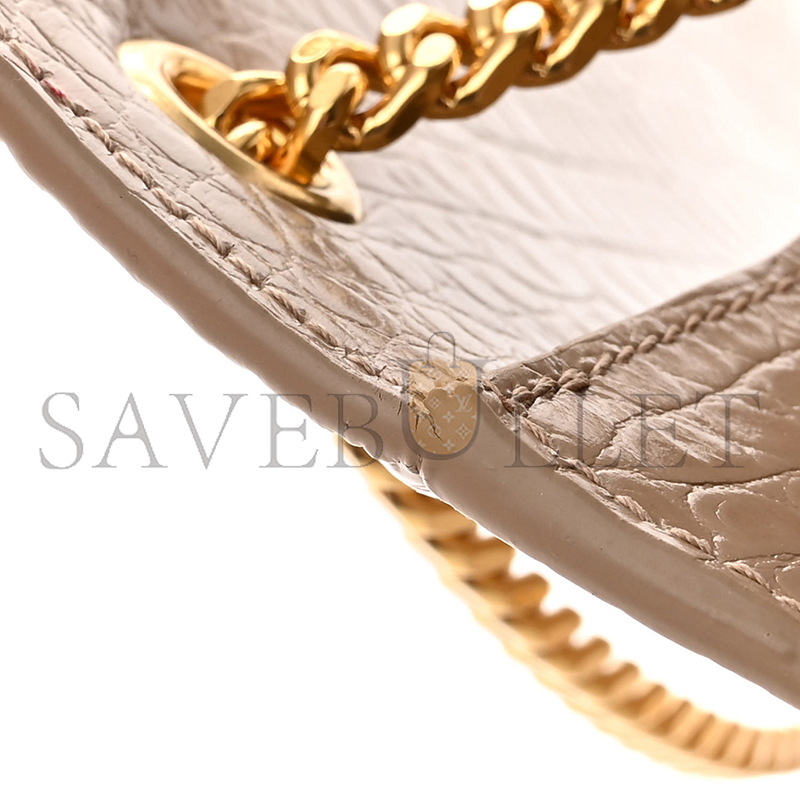 YSL KATE MEDIUM TASSEL IN CROCODILE-EMBOSSED LEATHER 354119DND0J2721 (24*14.5*5.5cm)