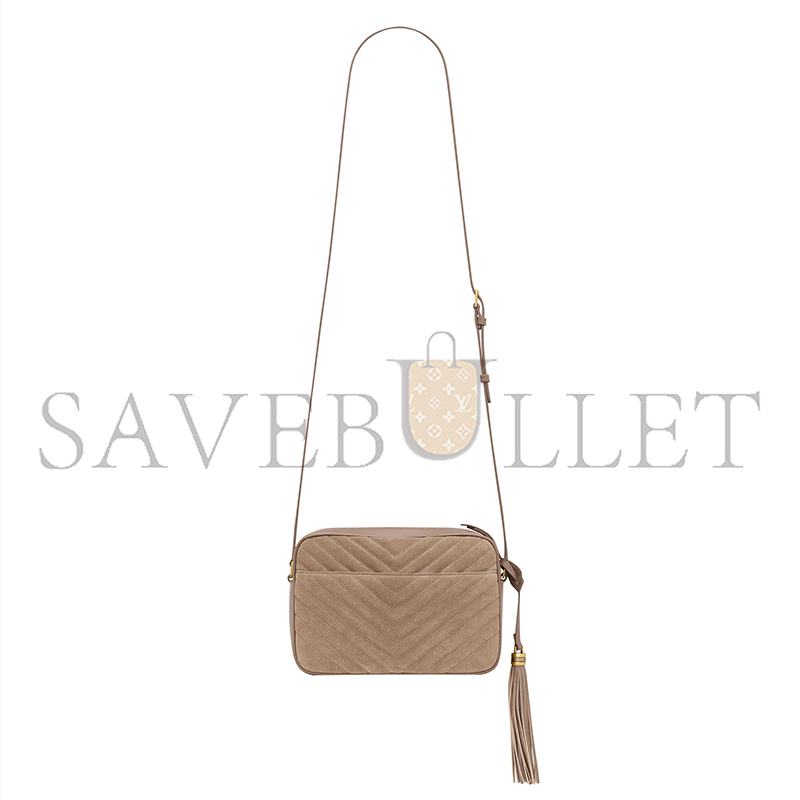 YSL LOU IN QUILTED SUEDE 715232C4BW72346 (23*16*6cm)
