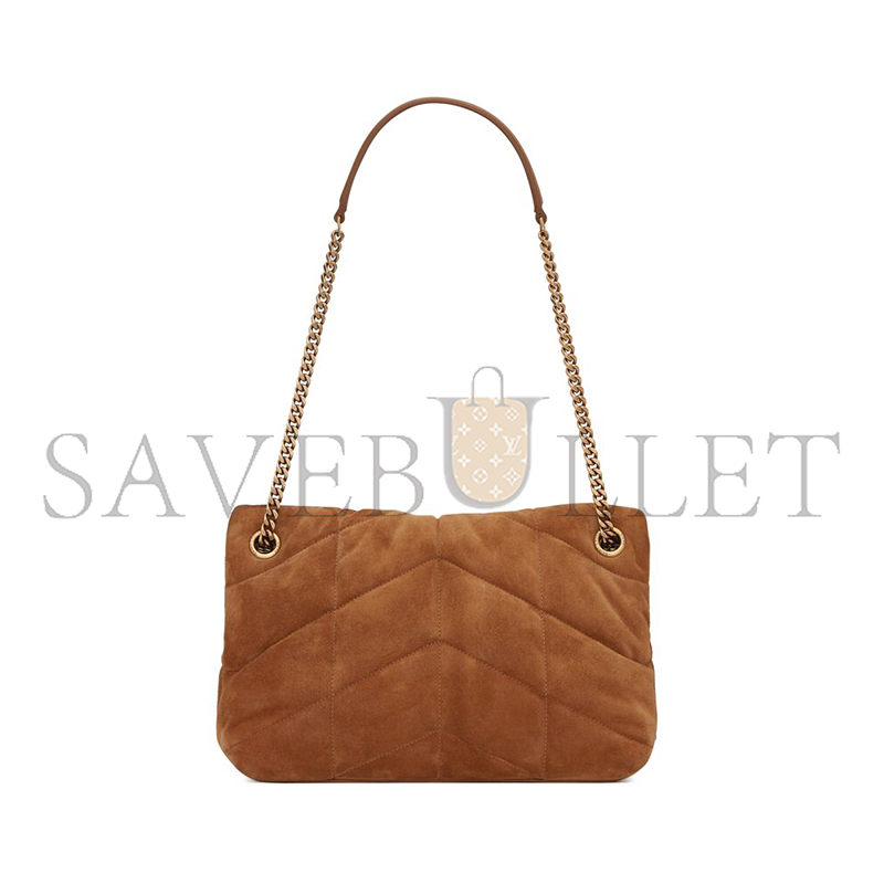 YSL PUFFER SMALL IN QUILTED SUEDE 5774761U8377761 (29*17*11cm)