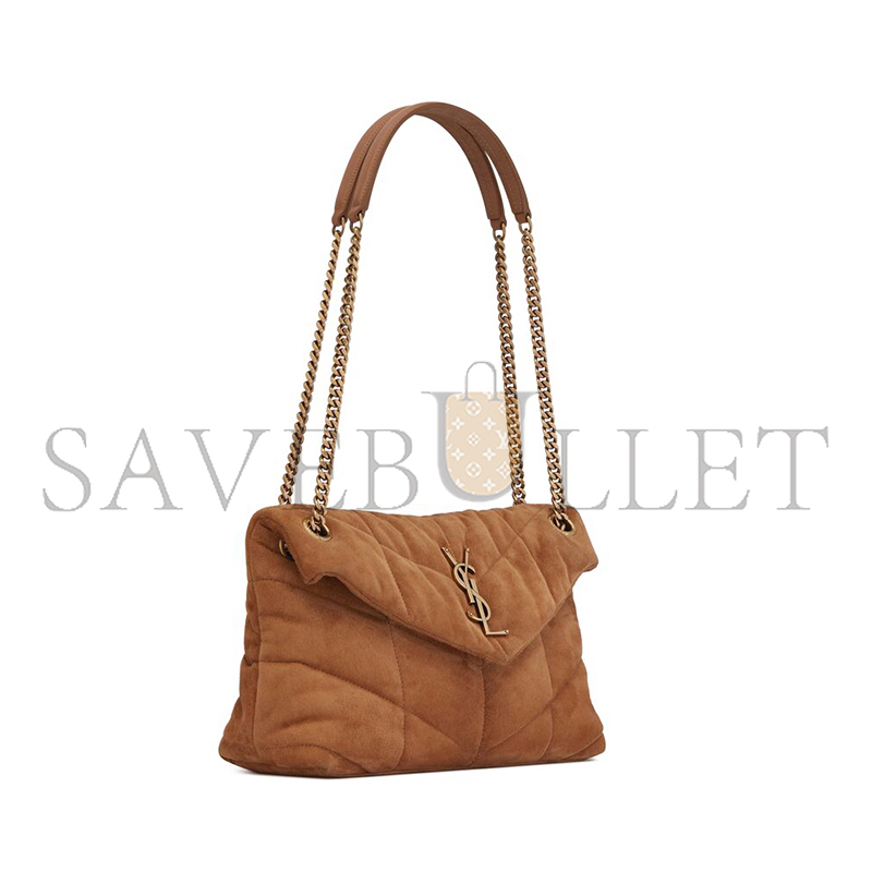 YSL PUFFER SMALL IN QUILTED SUEDE 5774761U8377761 (29*17*11cm) YSL PUFFER SMALL IN QUILTED SUEDE 5774761U8377761 (29*17*11cm)