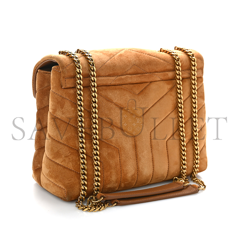 YSL LOULOU SMALL IN QUILTED SUEDE 4946991U8C77761 (23*17*9cm)