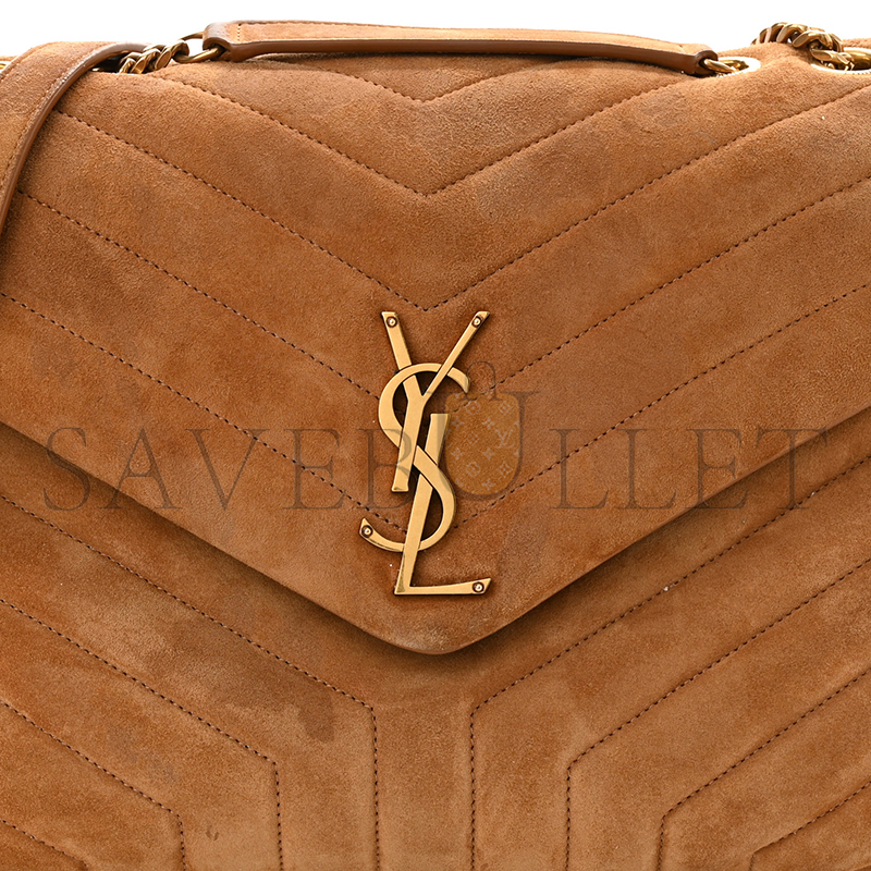 YSL LOULOU MEDIUM IN QUILTED SUEDE 5749461U8C77761 (32*22*12cm)