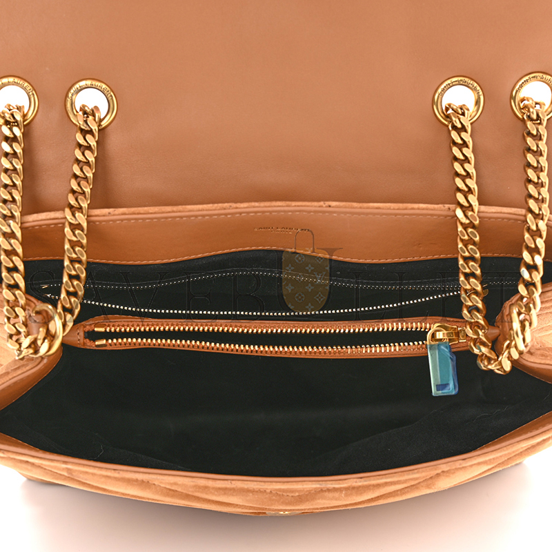 YSL LOULOU MEDIUM IN QUILTED SUEDE 5749461U8C77761 (32*22*12cm)