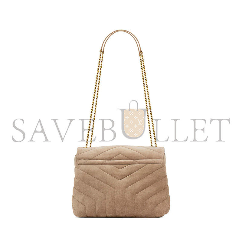 YSL LOULOU SMALL IN QUILTED SUEDE 4946991U8612346 (23*17*9cm)