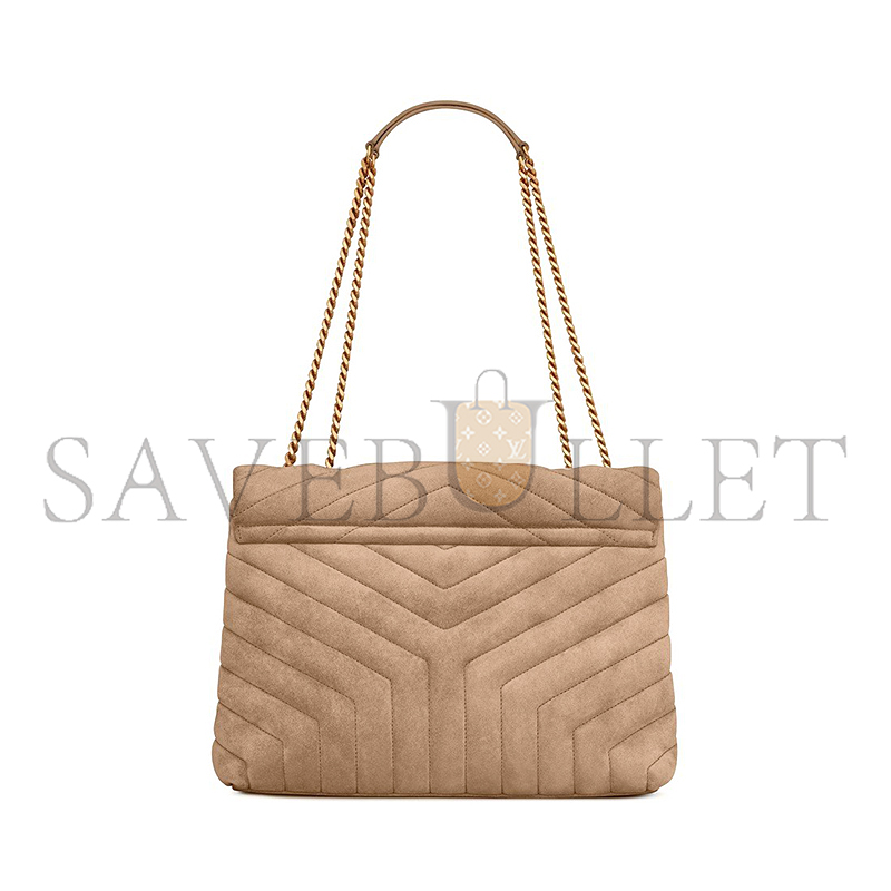 YSL LOULOU MEDIUM IN QUILTED SUEDE 5749461U8612346 (32*22*12cm)