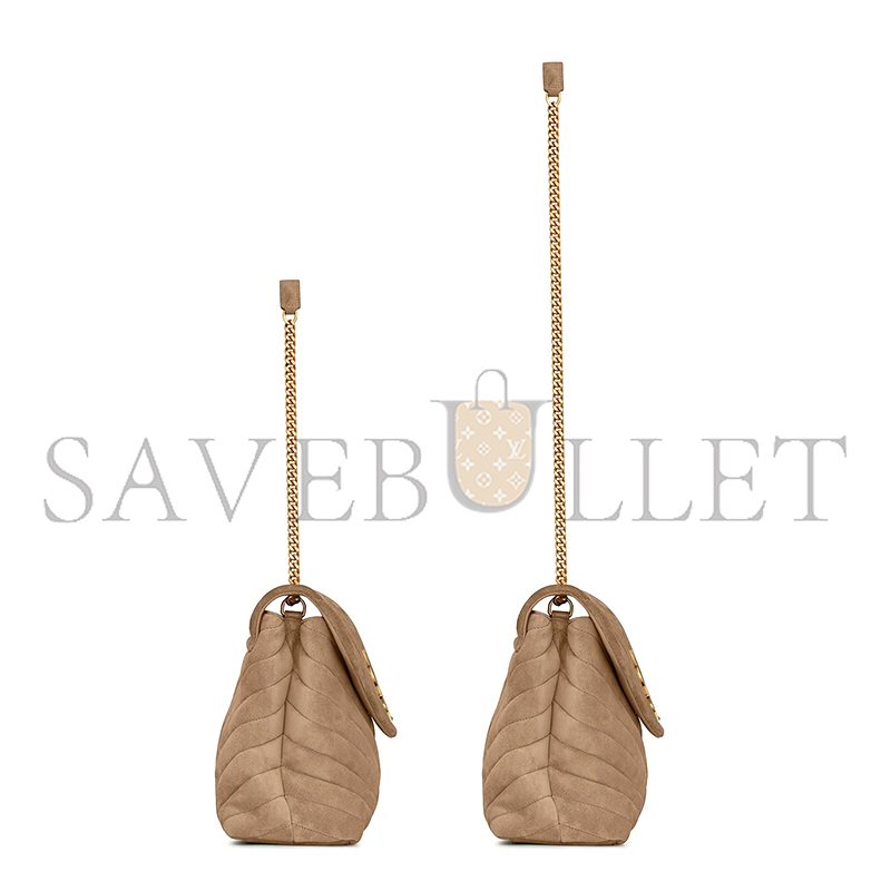 YSL LOULOU MEDIUM IN QUILTED SUEDE 5749461U8612346 (32*22*12cm)