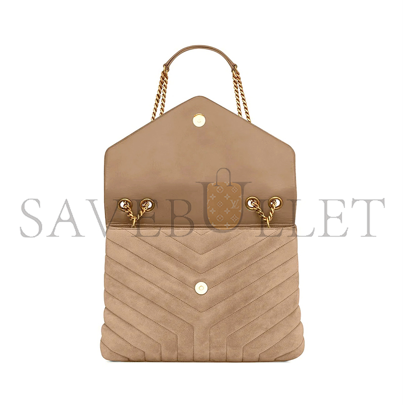 YSL LOULOU MEDIUM IN QUILTED SUEDE 5749461U8612346 (32*22*12cm)
