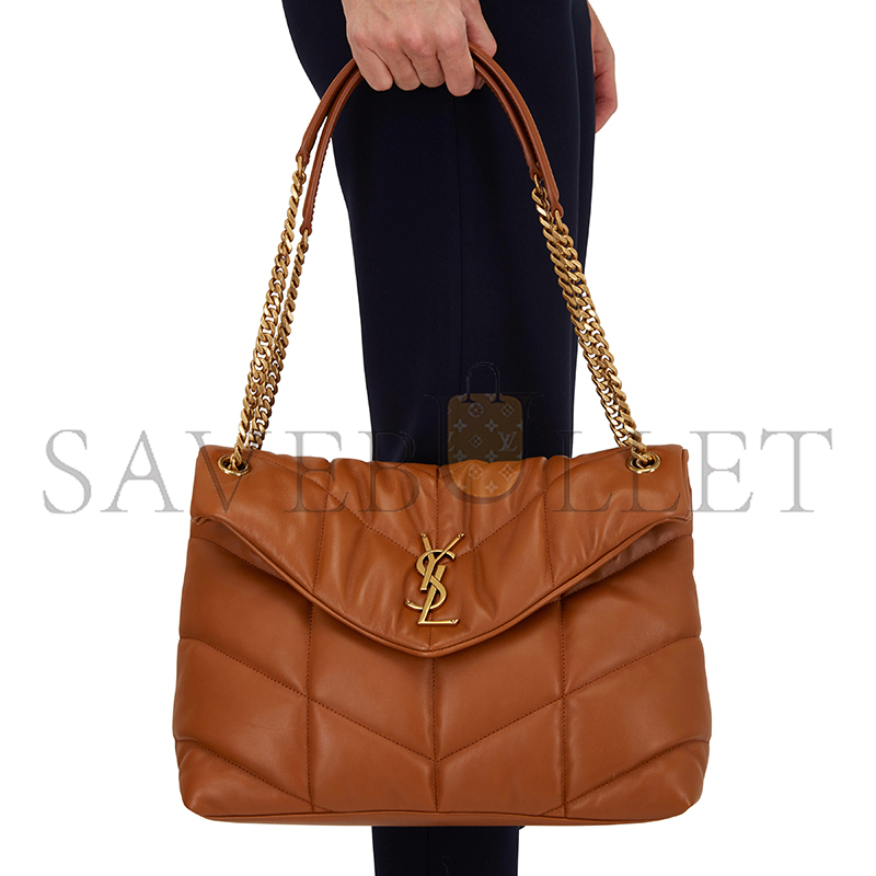 YSL PUFFER MEDIUM IN NAPPA LEATHER 5774751EL077724 (35*23*13.5cm)