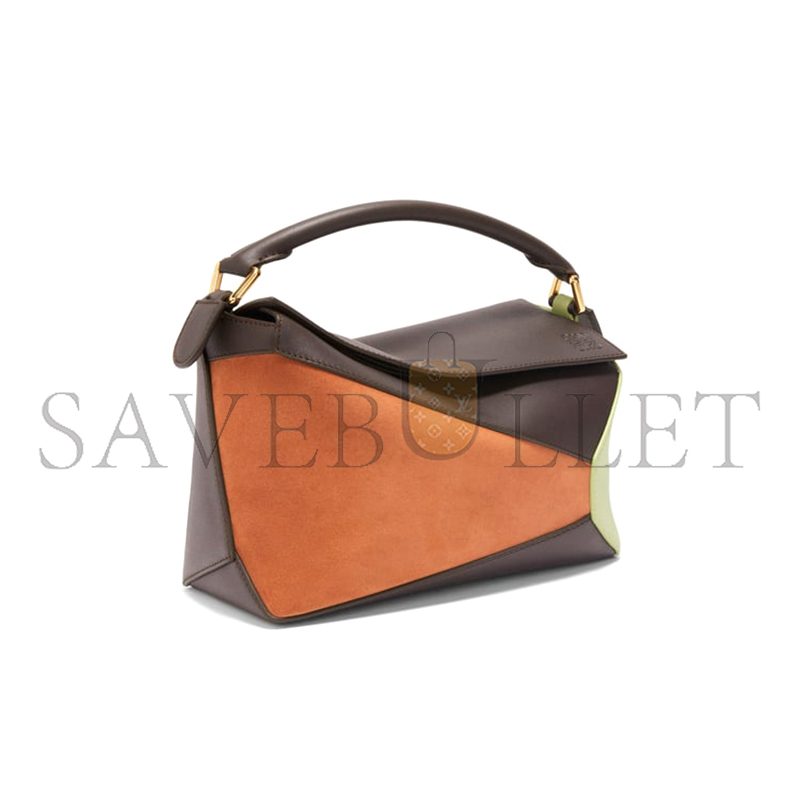 LOEWE SMALL PUZZLE BAG IN CLASSIC CALFSKIN AND SUEDE A510P60X94-4522 (24*16.5*10.5cm) LOEWE SMALL PUZZLE BAG IN CLASSIC CALFSKIN AND SUEDE A510P60X94-4522 (24*16.5*10.5cm)