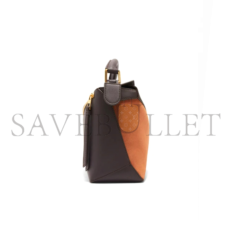 LOEWE SMALL PUZZLE BAG IN CLASSIC CALFSKIN AND SUEDE A510P60X94-4522 (24*16.5*10.5cm) LOEWE SMALL PUZZLE BAG IN CLASSIC CALFSKIN AND SUEDE A510P60X94-4522 (24*16.5*10.5cm)