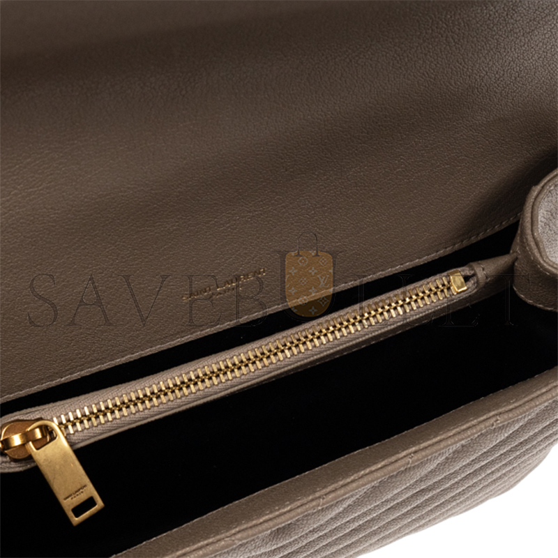 YSL COLLEGE MEDIUM IN QUILTED LEATHER 600279BRM072826 (24*17*6.5cm)