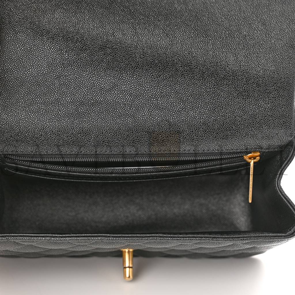 CHANEL CAVIAR QUILTED MINI TOP HANDLE RECTANGULAR FLAP BLACK GOLD HARDWARE (20*13*6cm) CHANEL CAVIAR QUILTED MINI TOP HANDLE RECTANGULAR FLAP BLACK GOLD HARDWARE (20*13*6cm)