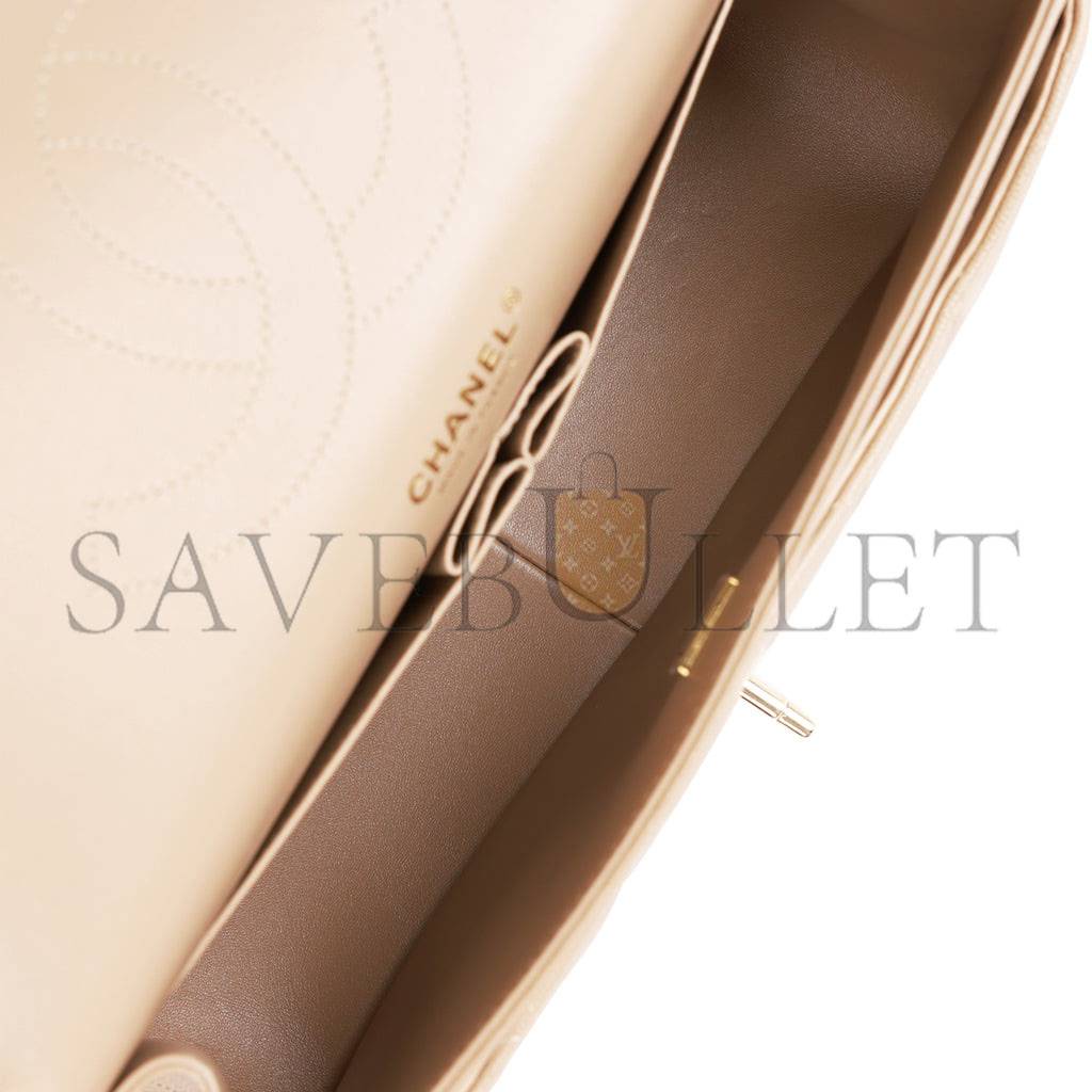 CHANEL JUMBO CLASSIC DOUBLE FLAP BAG DARK BEIGE CAVIAR GOLD HARDWARE (30*20*9cm) CHANEL JUMBO CLASSIC DOUBLE FLAP BAG DARK BEIGE CAVIAR GOLD HARDWARE (30*20*9cm)