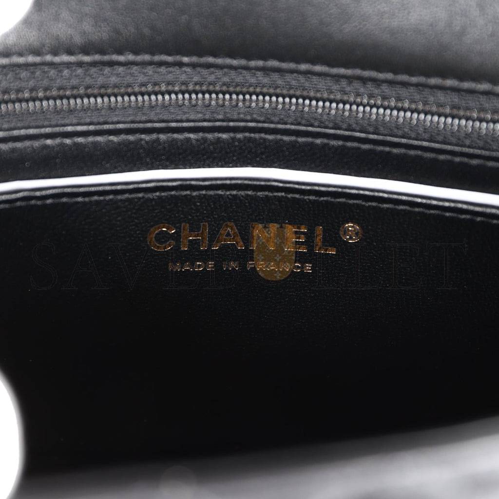 CHANEL MINI RECTANGULAR FLAP BAG BLACK LAMBSKIN LIGHT GOLD HARDWARE (20*13*6cm) CHANEL MINI RECTANGULAR FLAP BAG BLACK LAMBSKIN LIGHT GOLD HARDWARE (20*13*6cm)