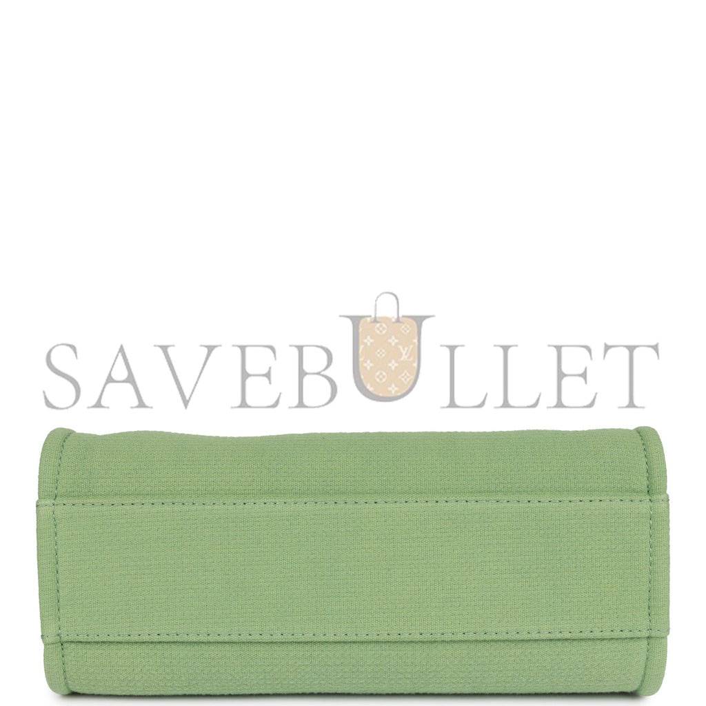 CHANEL SMALL DEAUVILLE SHOPPING BAG GREEN BOUCLE LIGHT GOLD HARDWARE (34*27*15cm) CHANEL SMALL DEAUVILLE SHOPPING BAG GREEN BOUCLE LIGHT GOLD HARDWARE (34*27*15cm)