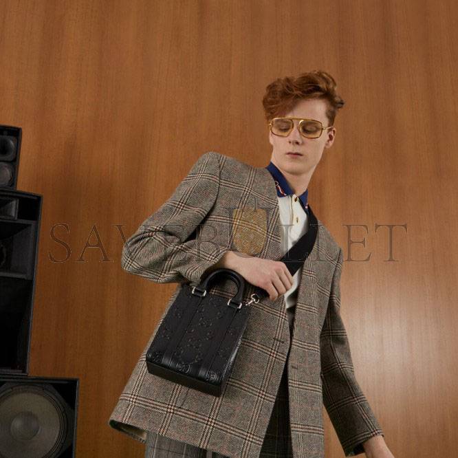 GUCCI GG EMBOSSED MINI TOTE BAG 696010  (20*16*7cm)