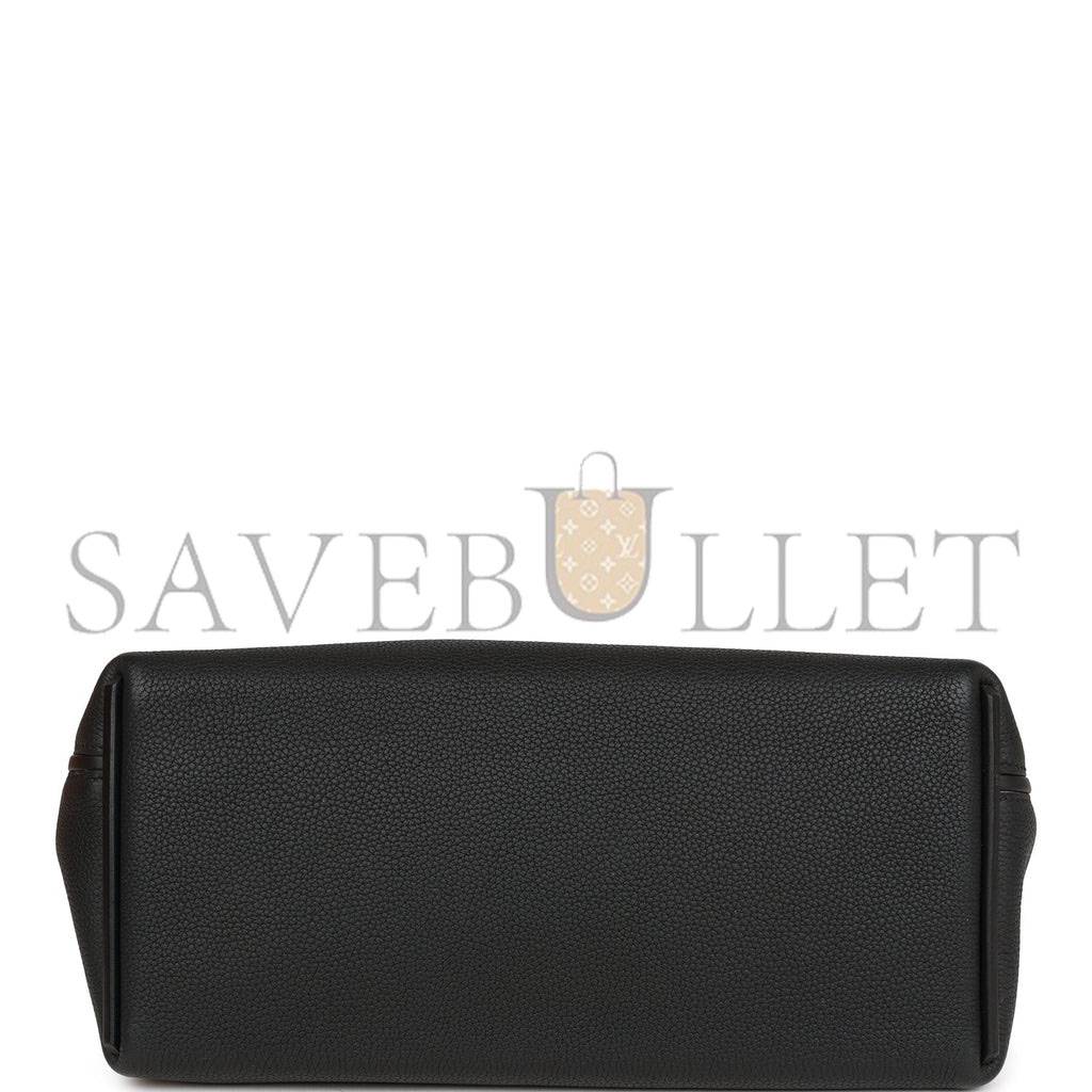 H**mes 2424 bag 29 black togo and swift gold hardware (29*24*15cm)