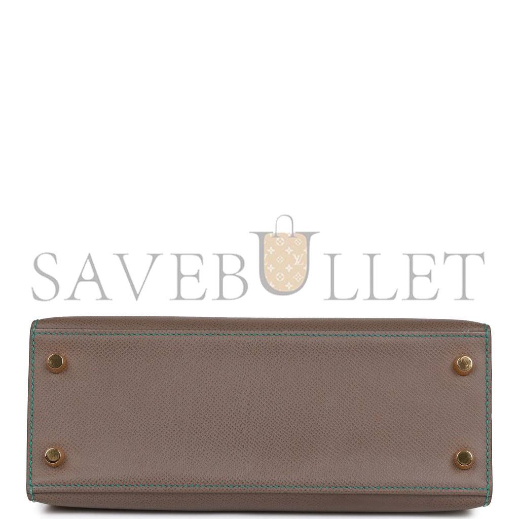 HERMES SPECIAL ORDER (HSS) KELLY SELLIER 25 ETAIN AND BLEU PAON EPSOM GOLD HARDWARE HANDMADE(25*17*7cm) HERMES SPECIAL ORDER (HSS) KELLY SELLIER 25 ETAIN AND BLEU PAON EPSOM GOLD HARDWARE HANDMADE(25*17*7cm)