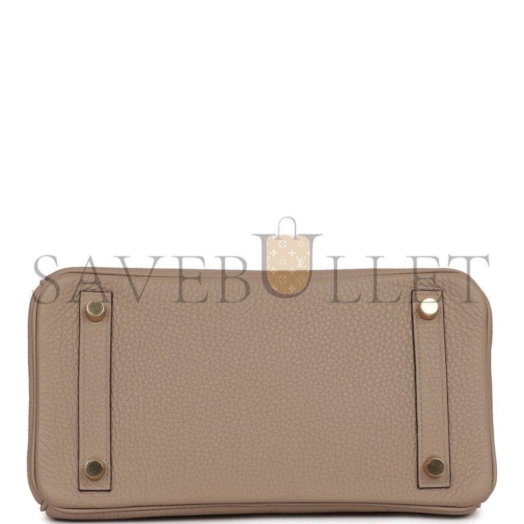HERMES BIRKIN 25 GRIS TOURTERELLE TOGO GOLD HARDWARE HANDMADE (25cm) HERMES BIRKIN 25 GRIS TOURTERELLE TOGO GOLD HARDWARE HANDMADE (25cm)