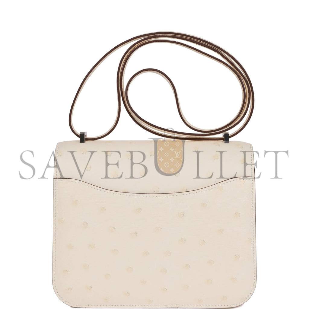 HERMES CONSTANCE 18 NATA OSTRICH PALLADIUM HARDWARE 39857367875678 (18cm) HERMES CONSTANCE 18 NATA OSTRICH PALLADIUM HARDWARE 39857367875678 (18cm)