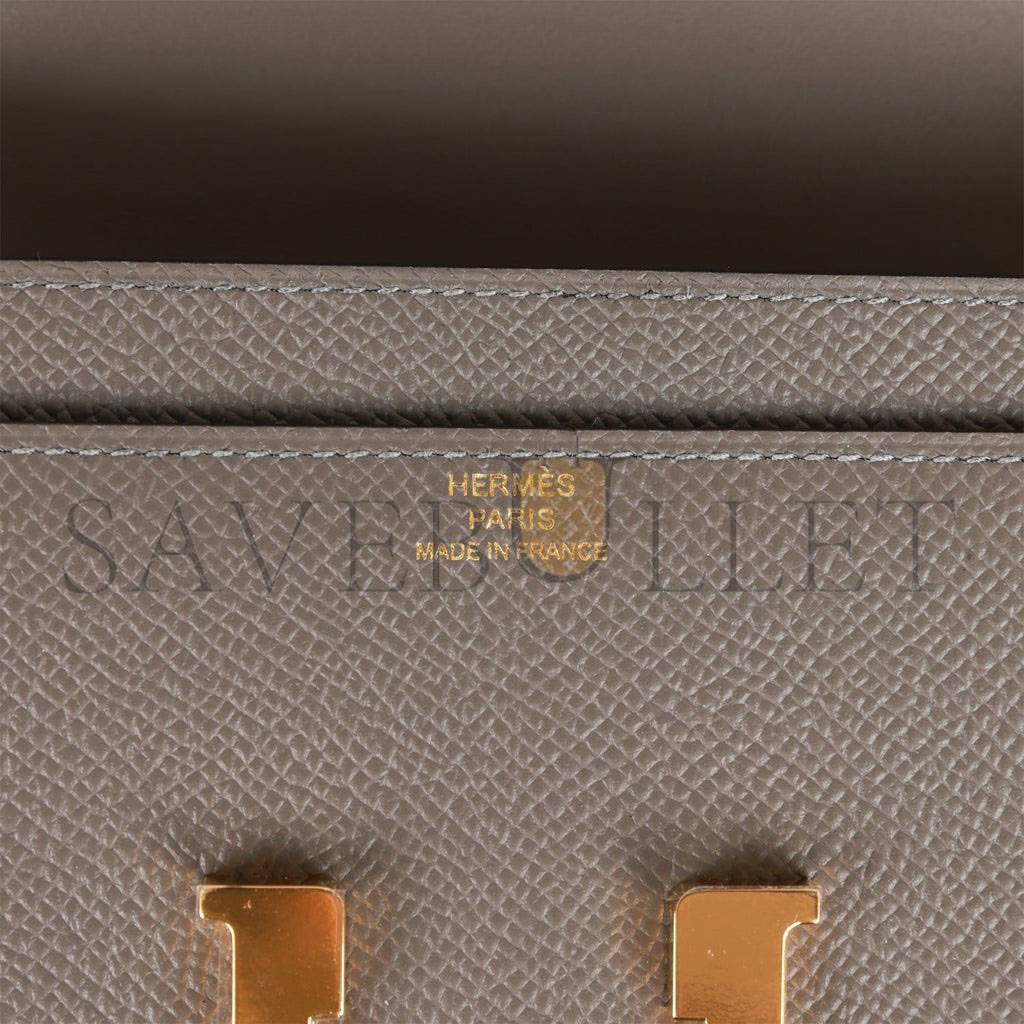 HERMES CONSTANCE WALLET TO GO GRIS MEYER EPSOM GOLD HARDWARE (20.5 x 13 x 2cm) HERMES CONSTANCE WALLET TO GO GRIS MEYER EPSOM GOLD HARDWARE (20.5 x 13 x 2cm)