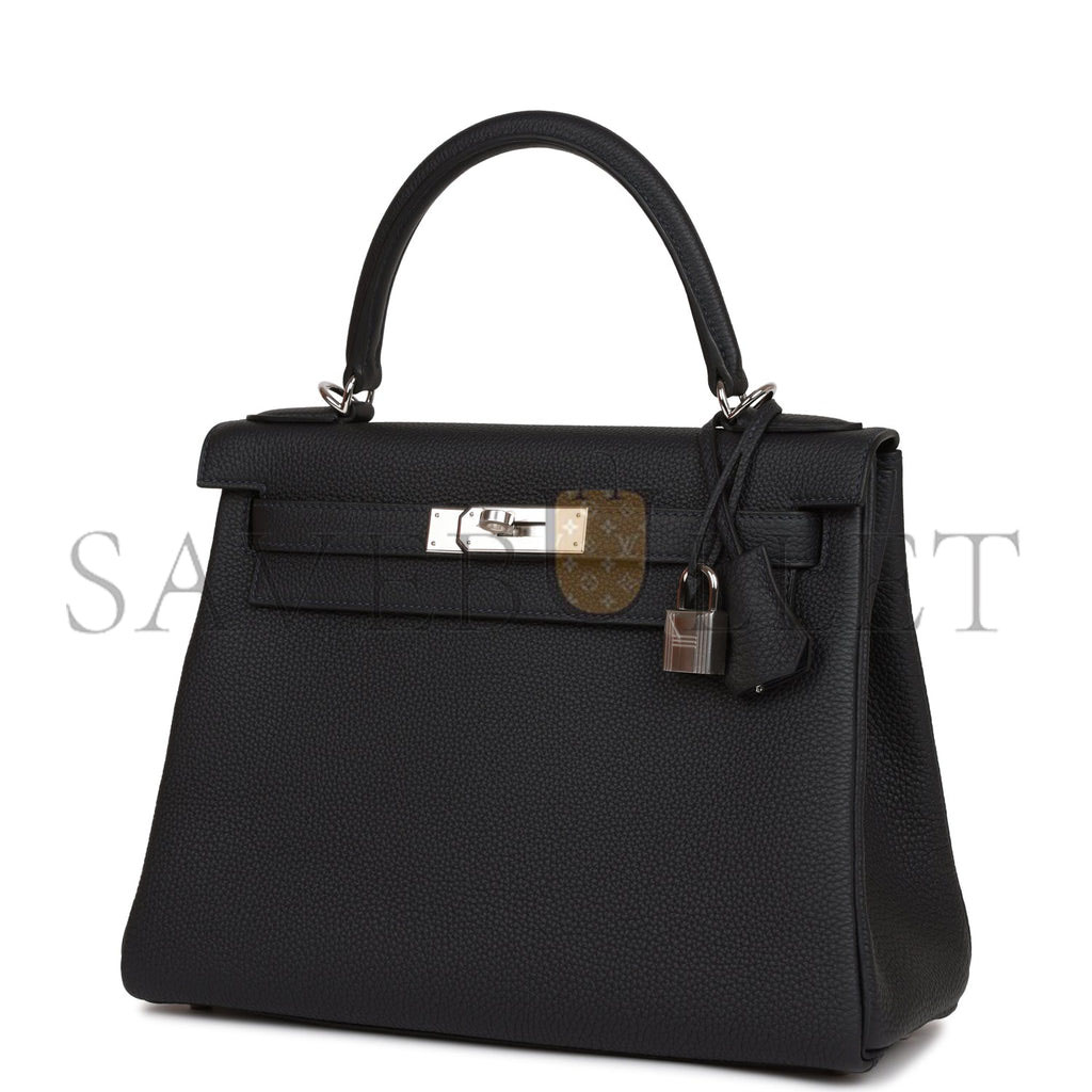 HERMES KELLY RETOURNE 28 CABAN TOGO PALLADIUM HARDWARE (28*22*10cm) HERMES KELLY RETOURNE 28 CABAN TOGO PALLADIUM HARDWARE (28*22*10cm)