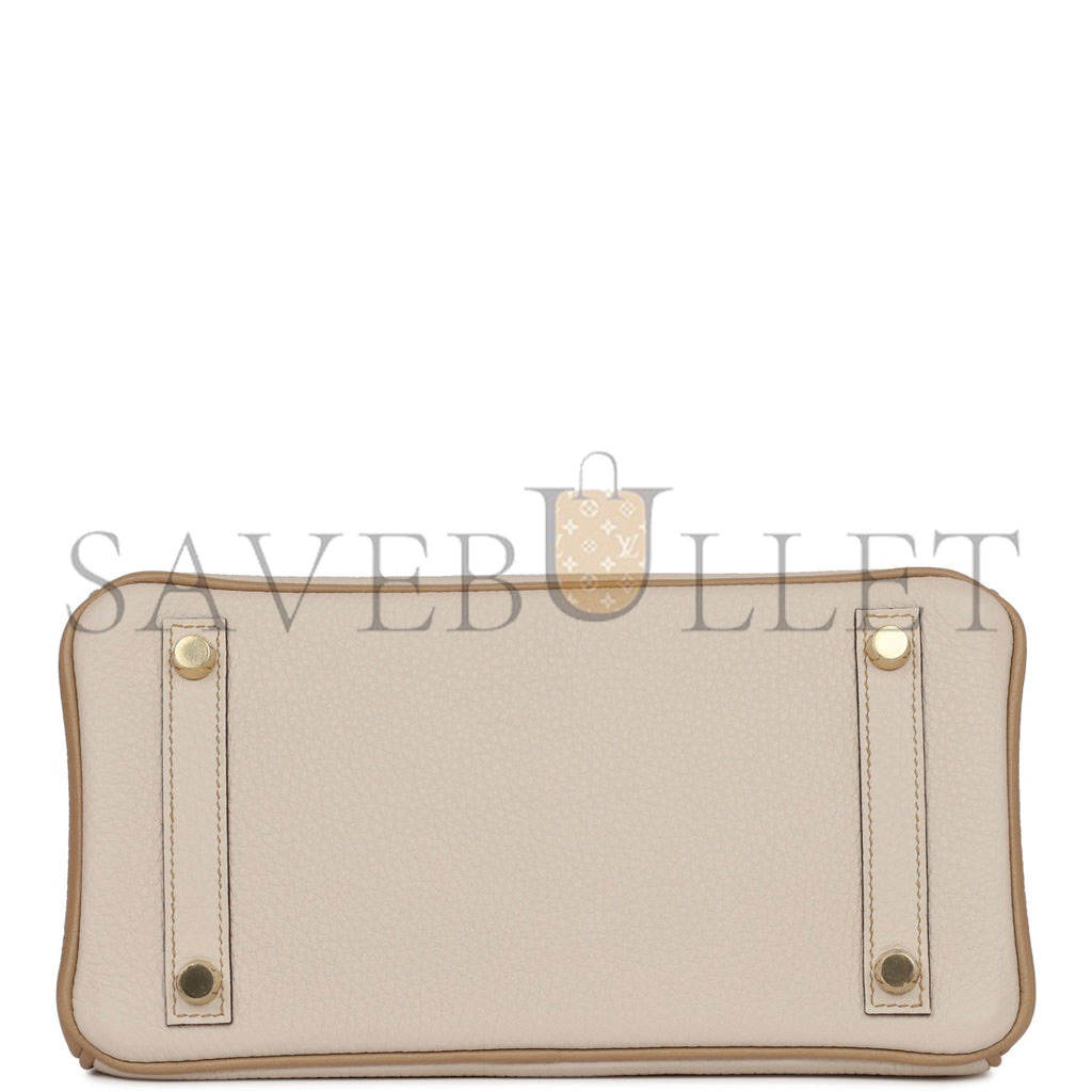 HERMES SPECIAL ORDER (HSS) BIRKIN 25 CRAIE AND TRENCH TOGO GOLD HARDWARE HANDMADE (25cm) HERMES SPECIAL ORDER (HSS) BIRKIN 25 CRAIE AND TRENCH TOGO GOLD HARDWARE HANDMADE (25cm)