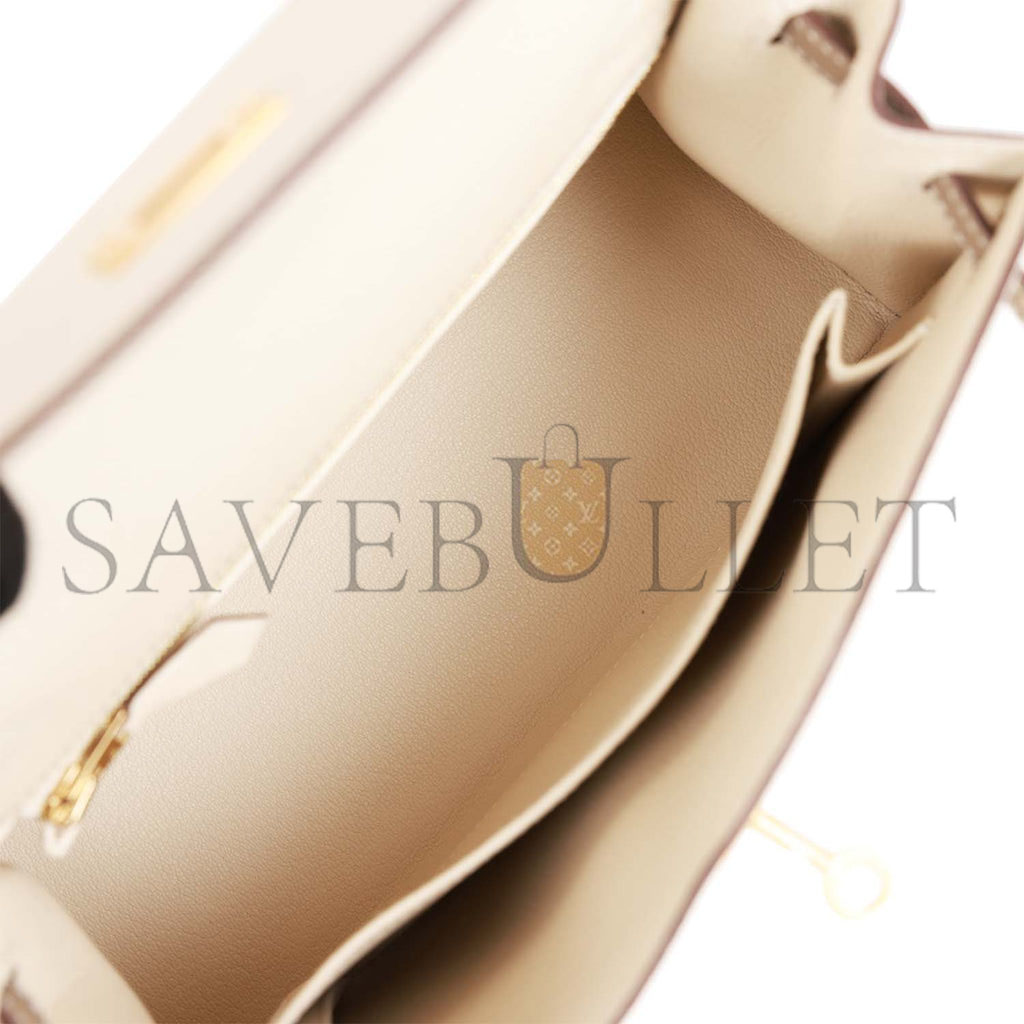 HERMES SPECIAL ORDER (HSS) KELLY SELLIER 25 CRAIE AND GRIS ASPHALTE EPSOM BRUSHED GOLD HARDWARE HANDMADE (25*17*7cm) HERMES SPECIAL ORDER (HSS) KELLY SELLIER 25 CRAIE AND GRIS ASPHALTE EPSOM BRUSHED GOLD HARDWARE HANDMADE (25*17*7cm)