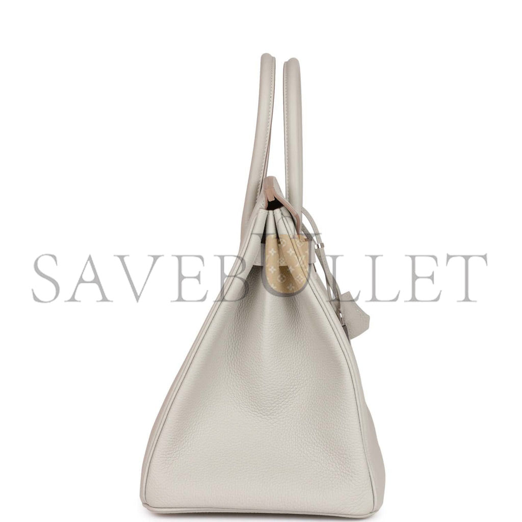 HERMES BIRKIN 35 GRIS PERLE TOGO PALLADIUM HARDWARE 39882110468190 (35cm) HERMES BIRKIN 35 GRIS PERLE TOGO PALLADIUM HARDWARE 39882110468190 (35cm)