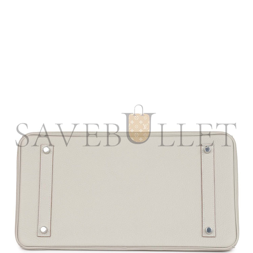HERMES BIRKIN 35 GRIS PERLE TOGO PALLADIUM HARDWARE 39882110468190 (35cm) HERMES BIRKIN 35 GRIS PERLE TOGO PALLADIUM HARDWARE 39882110468190 (35cm)
