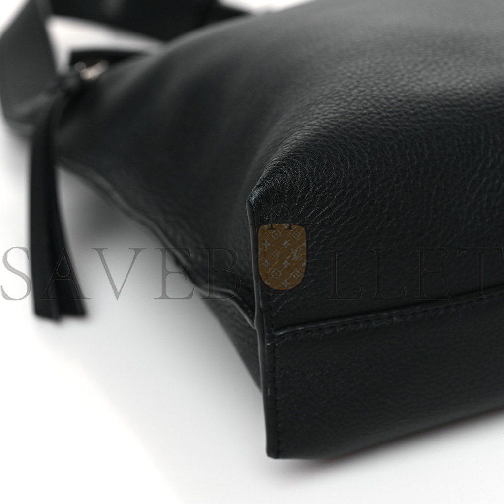 LOEWE SOFT GRAINED CALFSKIN MEDIUM T MESSENGER BAG BLACK (35*26*8cm) LOEWE SOFT GRAINED CALFSKIN MEDIUM T MESSENGER BAG BLACK (35*26*8cm)