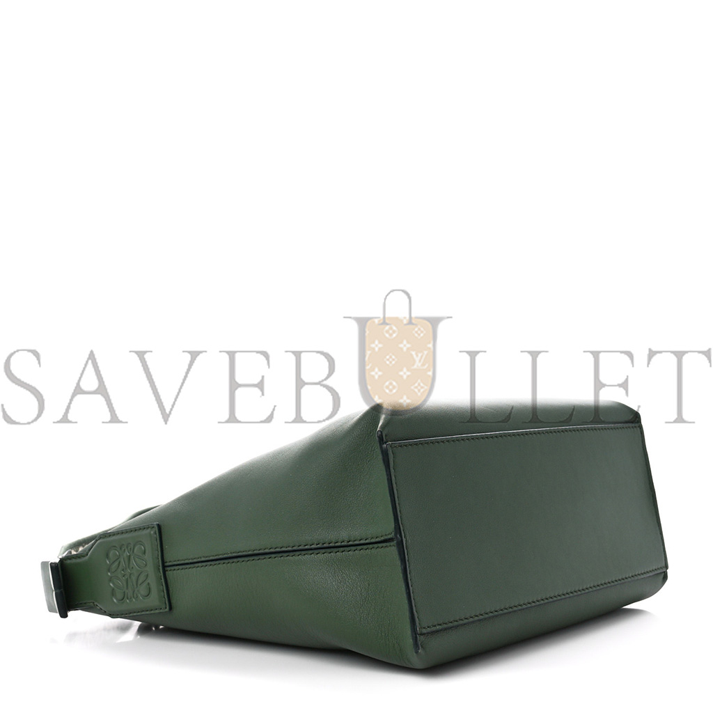 LOEWE SUPPLE SMOOTH CALFSKIN JACQUARD CUBI CROSSBODY BAG GREEN (33*29*17cm) LOEWE SUPPLE SMOOTH CALFSKIN JACQUARD CUBI CROSSBODY BAG GREEN (33*29*17cm)