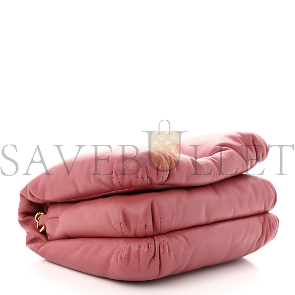 LOEWE LAMBSKIN GOYA PUFFER BAG PLUMROSE (23*18*5cm) LOEWE LAMBSKIN GOYA PUFFER BAG PLUMROSE (23*18*5cm)