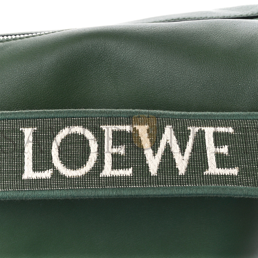 LOEWE SUPPLE SMOOTH CALFSKIN JACQUARD CUBI CROSSBODY BAG GREEN (33*29*17cm) LOEWE SUPPLE SMOOTH CALFSKIN JACQUARD CUBI CROSSBODY BAG GREEN (33*29*17cm)