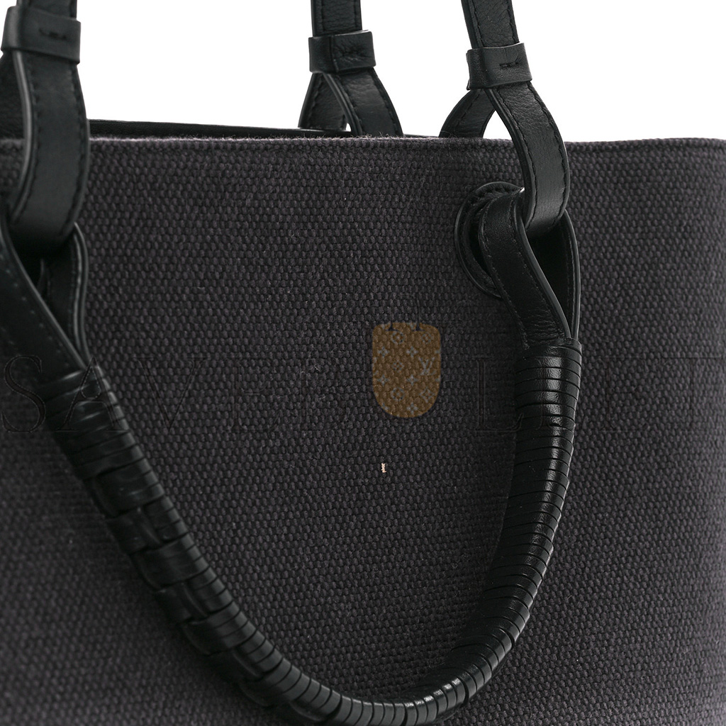LOEWE CANVAS CALFSKIN MEDIUM ANAGRAM TOTE ANTHRACITE (32*30*17cm) LOEWE CANVAS CALFSKIN MEDIUM ANAGRAM TOTE ANTHRACITE (32*30*17cm)
