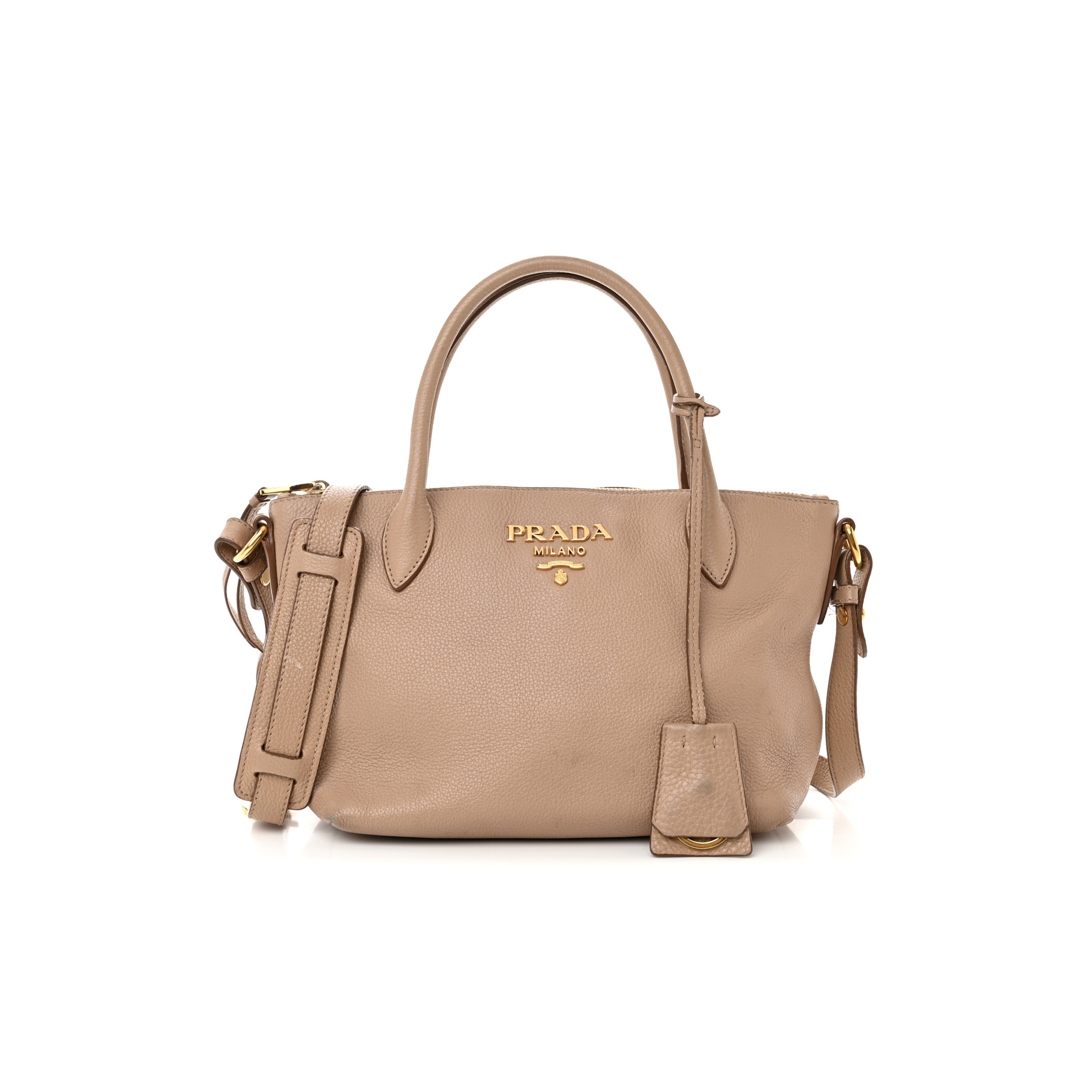 PRADA VITELLO DAINO MINI SHOPPING TOTE CAMMEO (23*19*13cm) PRADA VITELLO DAINO MINI SHOPPING TOTE CAMMEO (23*19*13cm)