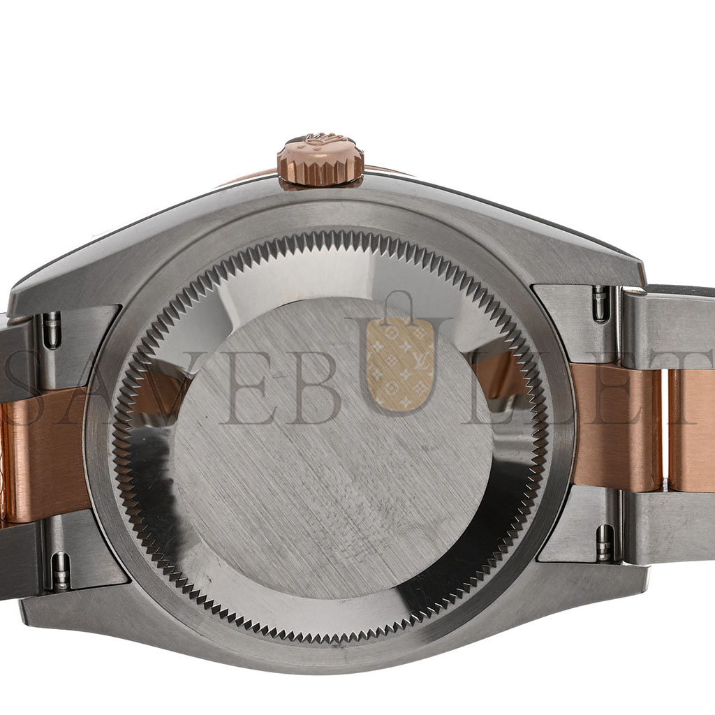 ROLEX STAINLESS STEEL 18K EVEROSE GOLD DIAMOND 36MM OYSTER PERPETUAL DATEJUST WATCH SILVER FLUTED 126231 ROLEX STAINLESS STEEL 18K EVEROSE GOLD DIAMOND 36MM OYSTER PERPETUAL DATEJUST WATCH SILVER FLUTED 126231