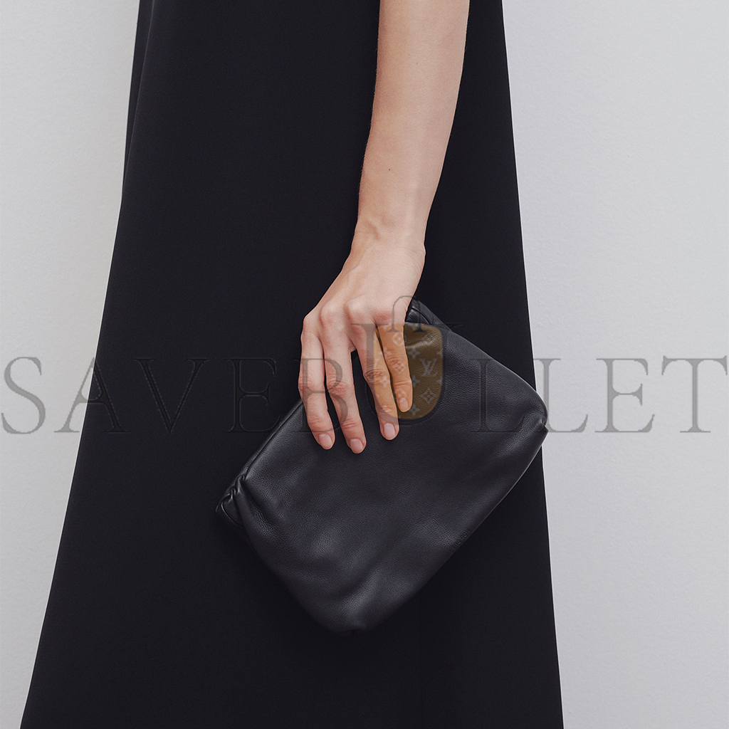 THE ROW BOURSE CLUTCH BAG IN LEATHER BLACK W1280L97BLPL (26*17*6cm) THE ROW BOURSE CLUTCH BAG IN LEATHER BLACK W1280L97BLPL (26*17*6cm)