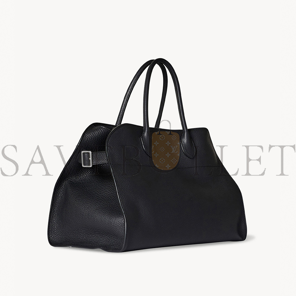 THE ROW SOFT MARGAUX 15 BAG IN LEATHER BLACK W1255L133BLPL (38*28*23cm) THE ROW SOFT MARGAUX 15 BAG IN LEATHER BLACK W1255L133BLPL (38*28*23cm)