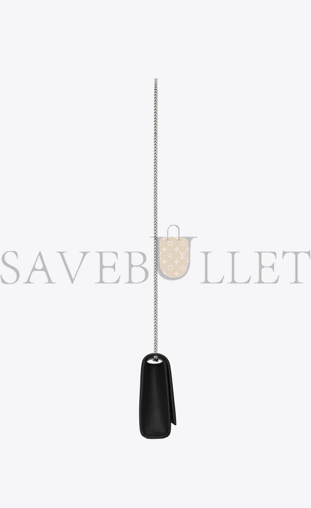 YSL KATE MEDIUM CHAIN BAG IN GRAIN DE POUDRE EMBOSSED LEATHER 364021BOW0N1000 (24*14.5*5.5cm) YSL KATE MEDIUM CHAIN BAG IN GRAIN DE POUDRE EMBOSSED LEATHER 364021BOW0N1000 (24*14.5*5.5cm)