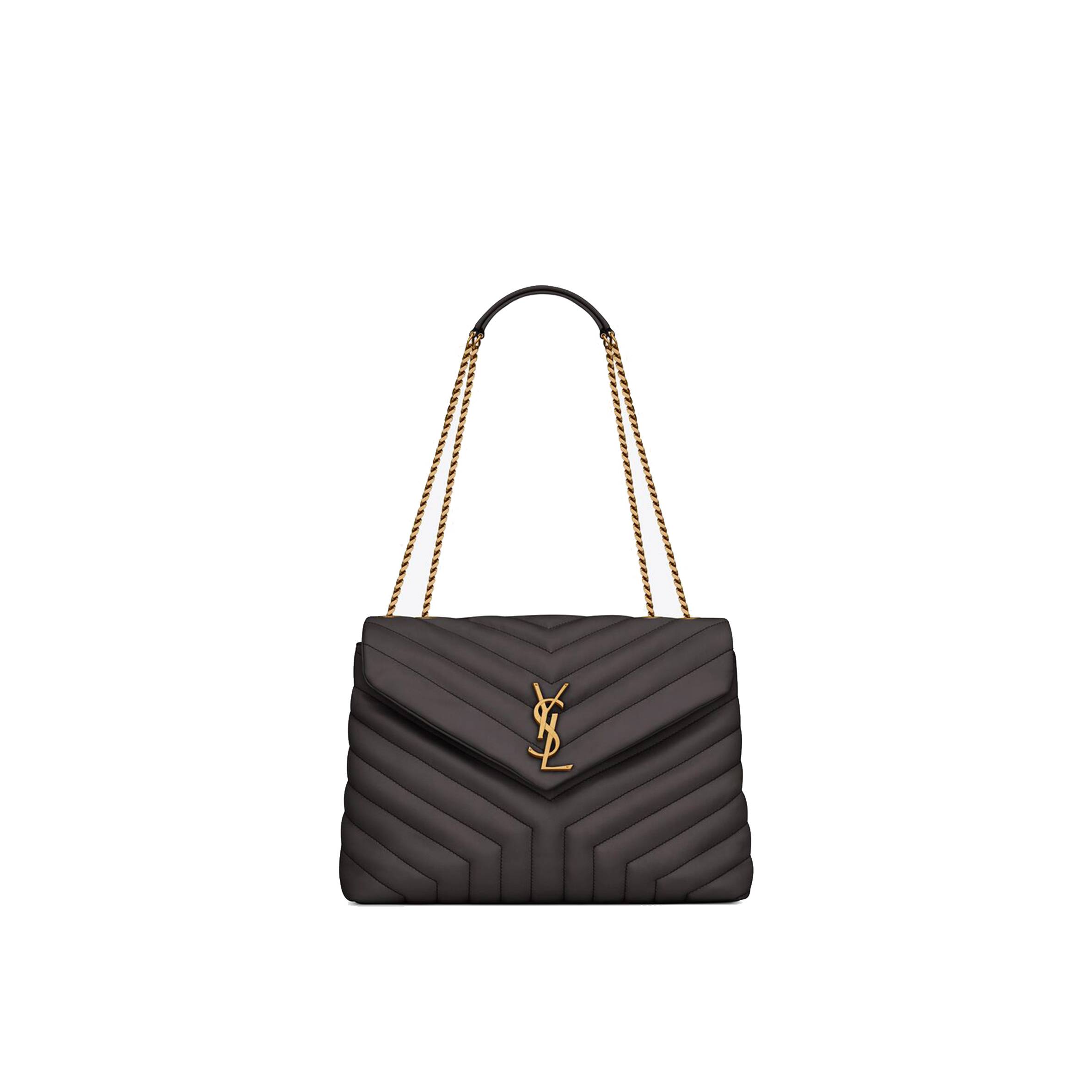 YSL LOULOU MEDIUM CHAIN BAG IN QUILTED LEATHER 574946DV7271112 (32*22*12cm) YSL LOULOU MEDIUM CHAIN BAG IN QUILTED LEATHER 574946DV7271112 (32*22*12cm)