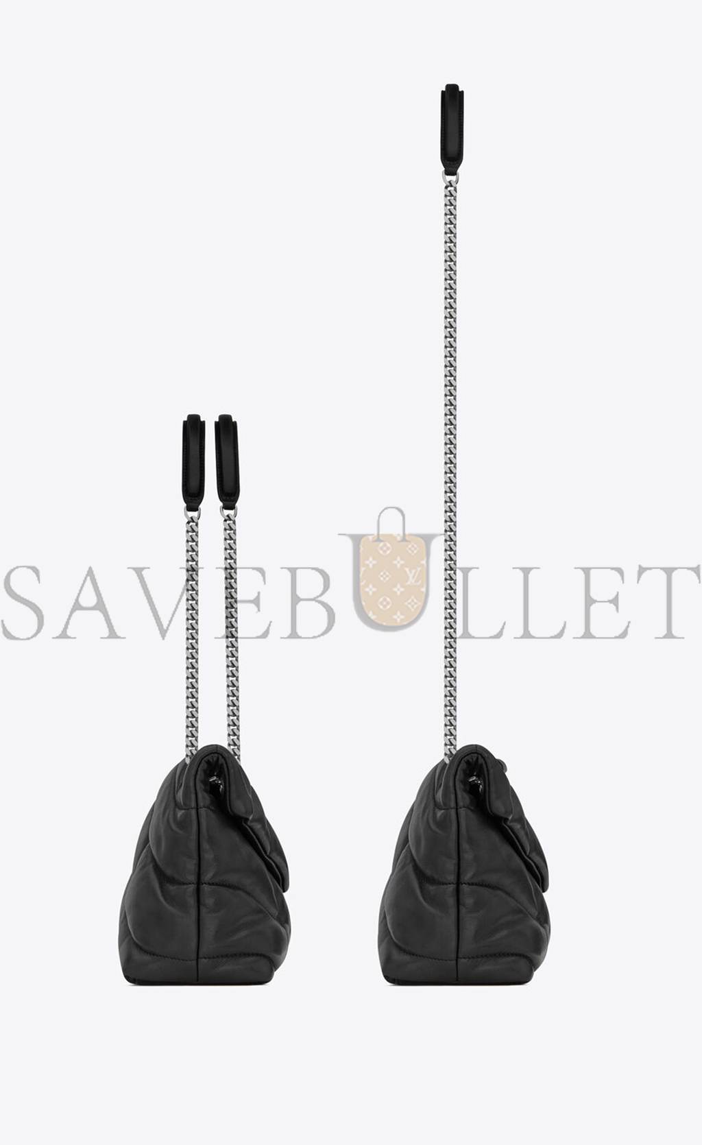 YSL PUFFER SMALL CHAIN BAG IN QUILTED LAMBSKIN 5774761EL001000 (29*17*11cm) YSL PUFFER SMALL CHAIN BAG IN QUILTED LAMBSKIN 5774761EL001000 (29*17*11cm)