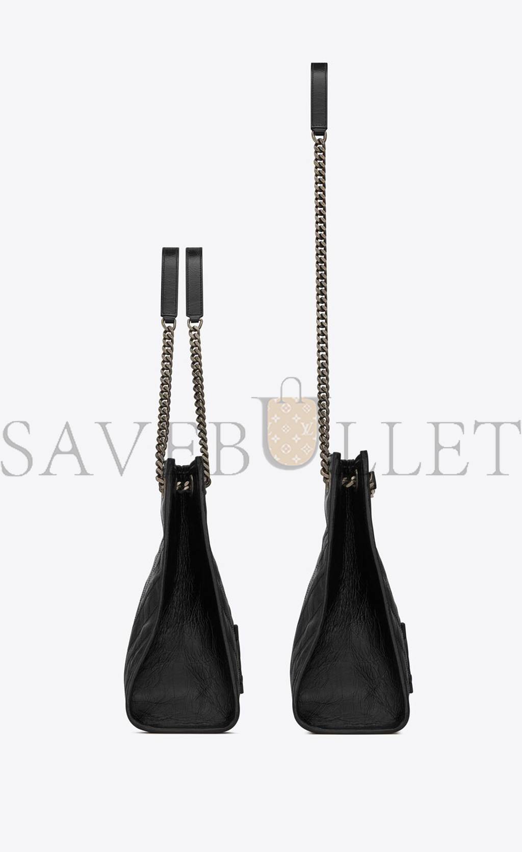 YSL NIKI MEDIUM SHOPPING BAG IN CRINKLED VINTAGE LEATHER 5779990EN041000 (33*27*11.5cm) YSL NIKI MEDIUM SHOPPING BAG IN CRINKLED VINTAGE LEATHER 5779990EN041000 (33*27*11.5cm)