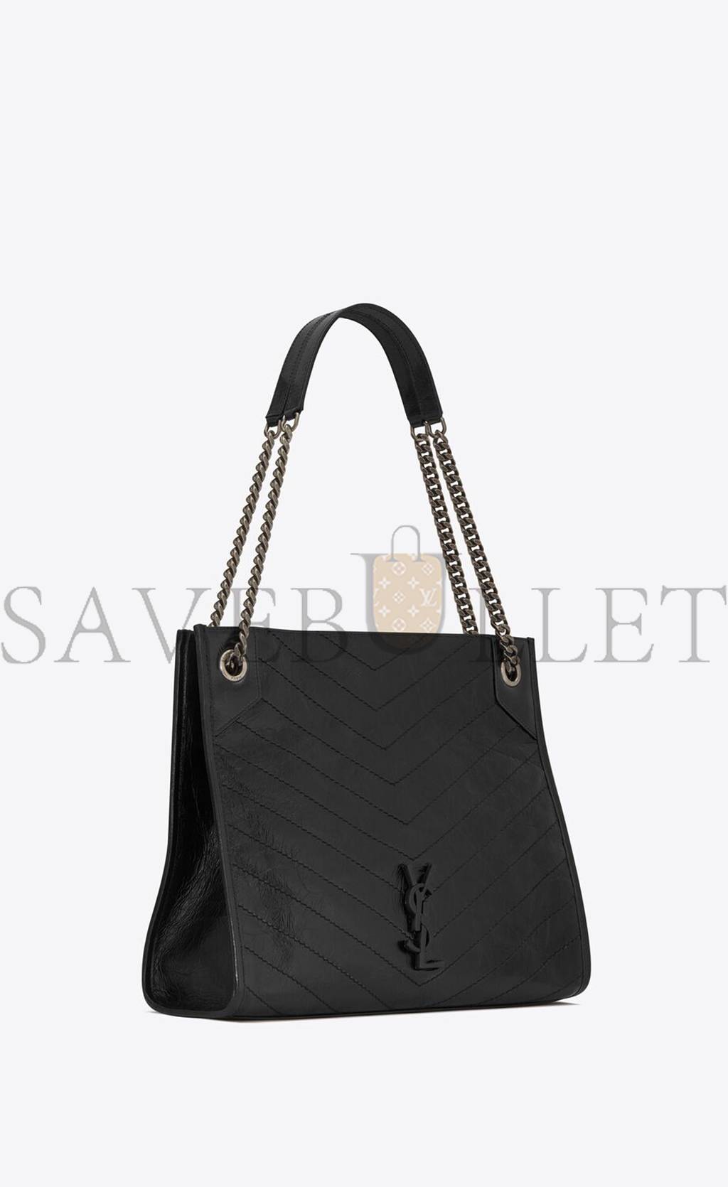 YSL NIKI MEDIUM SHOPPING BAG IN CRINKLED VINTAGE LEATHER 5779990EN041000 (33*27*11.5cm) YSL NIKI MEDIUM SHOPPING BAG IN CRINKLED VINTAGE LEATHER 5779990EN041000 (33*27*11.5cm)