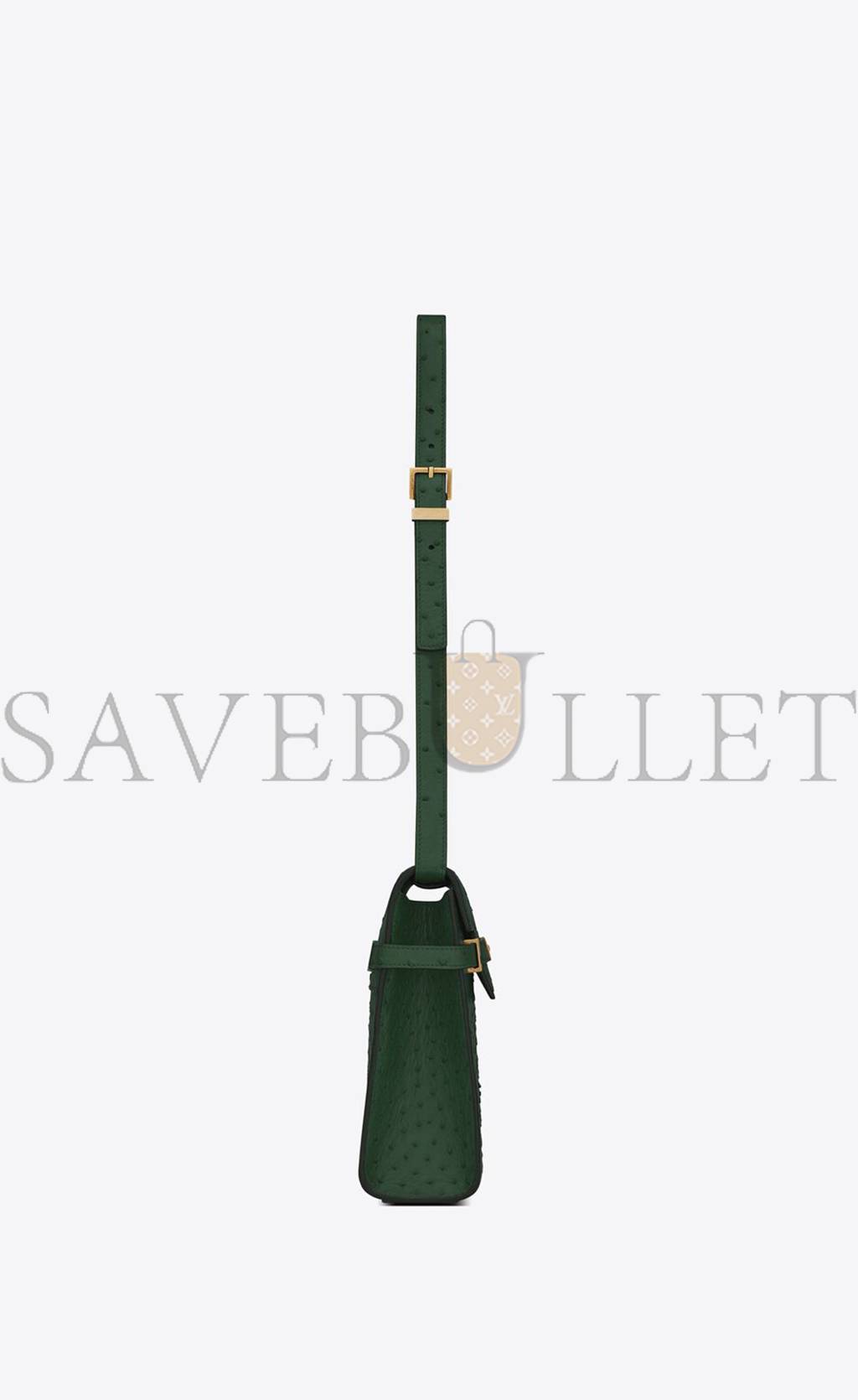 YSL MANHATTAN SHOULDER BAG IN OSTRICH 579271L3F0W3222 (29*20*7.5cm) YSL MANHATTAN SHOULDER BAG IN OSTRICH 579271L3F0W3222 (29*20*7.5cm)