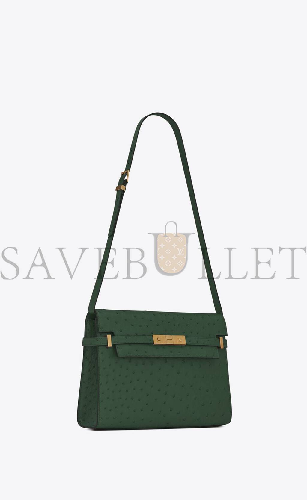 YSL MANHATTAN SHOULDER BAG IN OSTRICH 579271L3F0W3222 (29*20*7.5cm) YSL MANHATTAN SHOULDER BAG IN OSTRICH 579271L3F0W3222 (29*20*7.5cm)